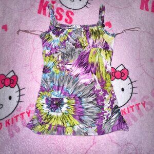 y2k abstract babydoll cami top